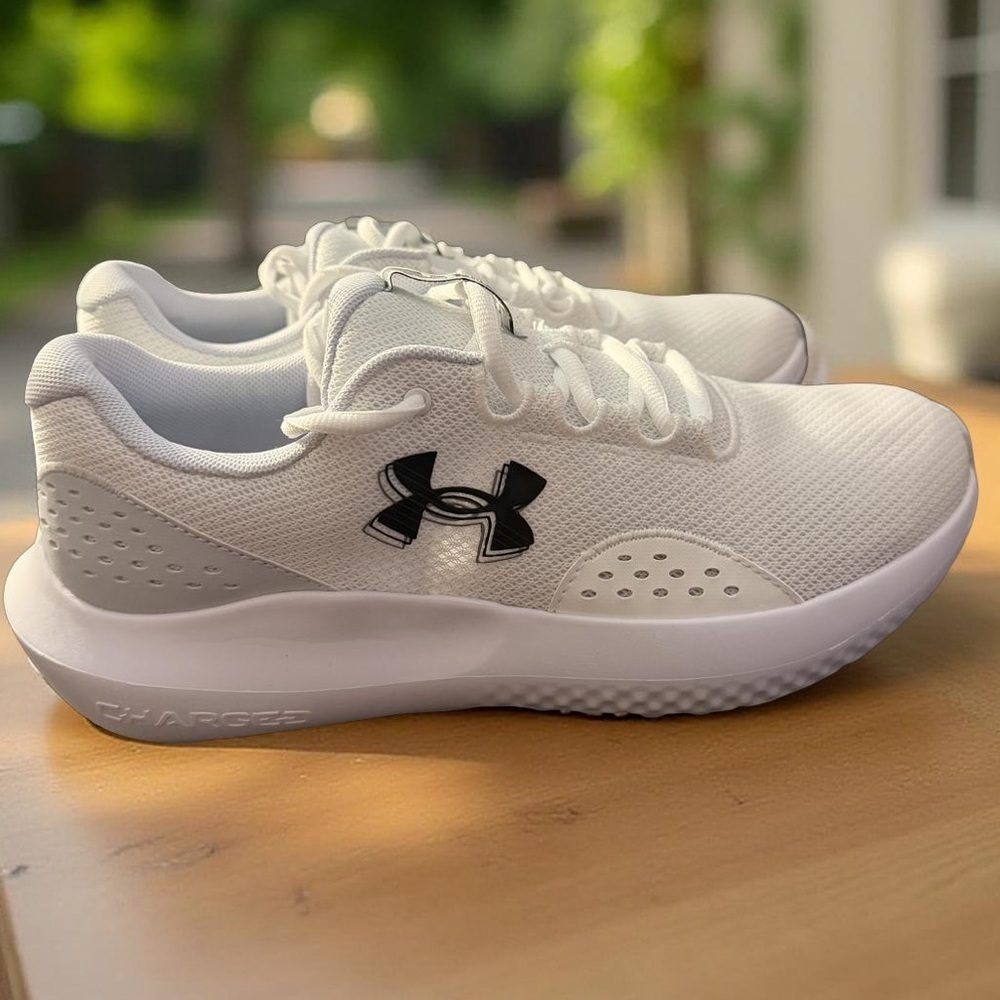 NEW Under Armour Men’s Charged Surge 4 Athletic Running Sneakers White Size 9 - Picture 13 of 13